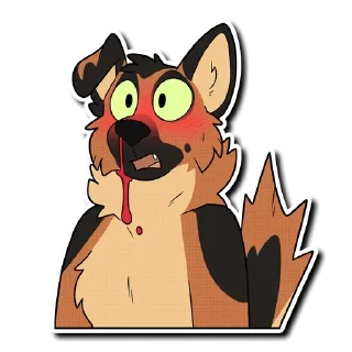 😳 emoji Cuki's NaL Dog Comp 5 Telegram sticker 22 of 87