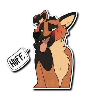 😍 emoji Cuki's NaL Dog Comp 5 Telegram sticker 12 of 87
