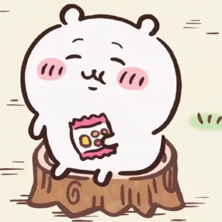 😊 emoji Chiikawa 小可愛追星日記 Telegram sticker 7 of 28