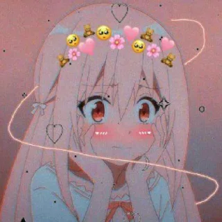 💫 emoji Anime girl aesthetic cute de Aljdia Uzumaki💞💘 Telegram sticker 17 of 43