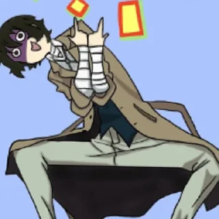 Sticker from Osamu Dazai Aljdia Uzumaki 💞💘