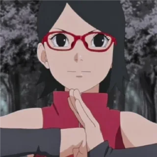 😊 emoji Sarada Uchiha ❤️ (@To_tipo_uchiha_sasuke) Telegram sticker 1 of 63