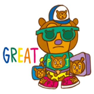 😎 emoji PJ Berri Sticker Telegram sticker 8 of 40