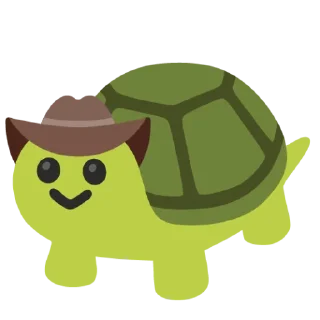 🤠 emoji Turtle Turtle Telegram sticker 12 of 67