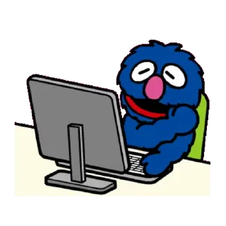 😊 emoji Sesame Street Animated Stickers Telegram sticker 24 of 24