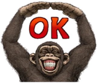 Sticker from chimp        by @raivozo