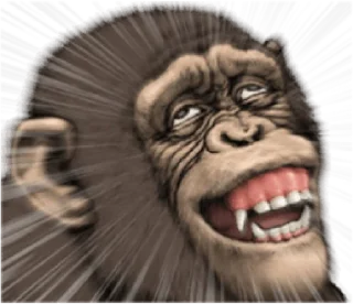 Sticker from chimp        by @raivozo