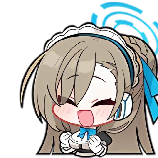 💪 emoji 蔚蓝档案 | @SC_StickerLab Telegram sticker 13 of 25
