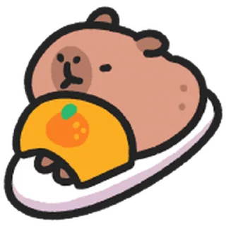 😊 emoji 小水豚 動態表情貼 @kal_pc Telegram sticker 22 of 41