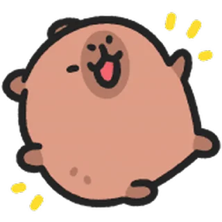 😊 emoji 小水豚 動態表情貼 @kal_pc Telegram sticker 21 of 41
