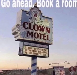 Sticker from Certified Clown Motel Classics