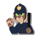 👮‍♀️ emoji Lynx Telegram sticker 19 of 120