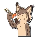 🍣 emoji Lynx! Telegram sticker 15 of 120