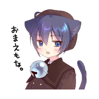 🙃 emoji Boy of a black cat 3 Telegram sticker 7 of 40