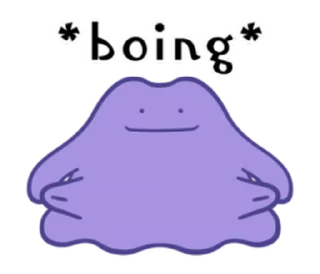 😊 emoji 【英文】Pokémon: Ditto (pokemon) @kal_pc Telegram sticker 15 of 24