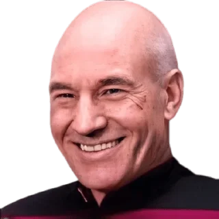 Sticker from Patrick Stewart