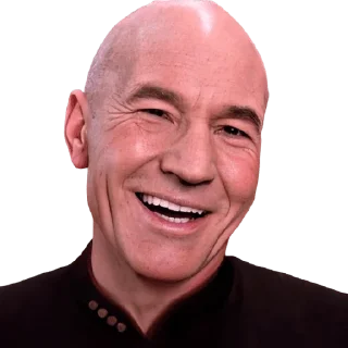 Sticker from Patrick Stewart
