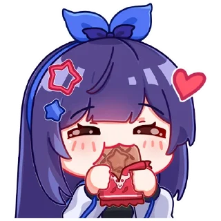 😙 emoji A-SOUL（绯月见白） Telegram sticker 18 of 47