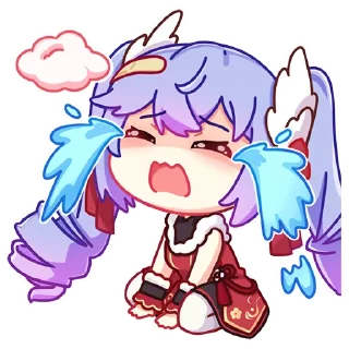 😭 emoji A-SOUL（绯月见白） Telegram sticker 7 of 47