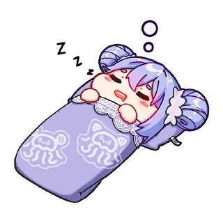 🥱 emoji A-SOUL（绯月见白） Telegram sticker 14 of 47
