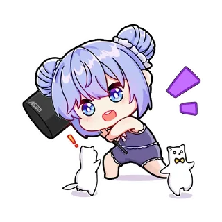 🔨 emoji A-SOUL（绯月见白） Telegram sticker 15 of 47