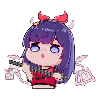 🏒 emoji A-SOUL（绯月见白） Telegram sticker 19 of 47