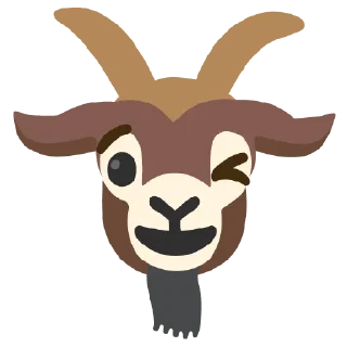 😉 emoji Google Goat Telegram sticker 6 of 117