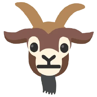 😐 emoji Google Goat Telegram sticker 16 of 117