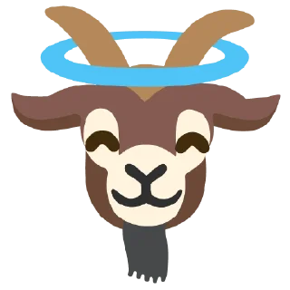 😇 emoji Google Goat Telegram sticker 8 of 117