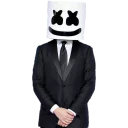 😎 emoji Marshmello Telegram sticker 1 of 20