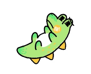 😢 emoji Sweet Croc • @xxyuji Telegram sticker 8 of 24
