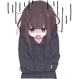 😰 emoji Menhera-chan Telegram sticker 22 of 50
