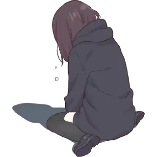 🥲 emoji Menhera-chan Telegram sticker 15 of 50