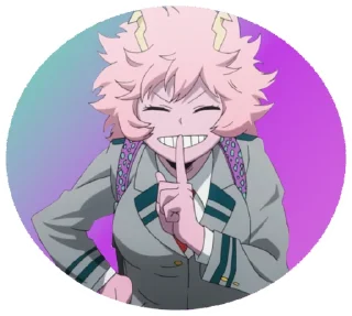 😁 emoji AZ MHA Mina Ashido Telegram sticker 16 of 33