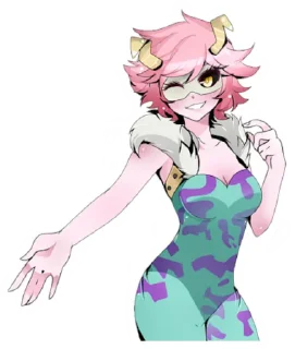 😏 emoji AZ MHA Mina Ashido Telegram sticker 6 of 33