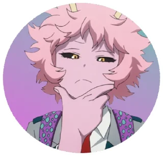 🧐 emoji AZ MHA Mina Ashido Telegram sticker 18 of 33