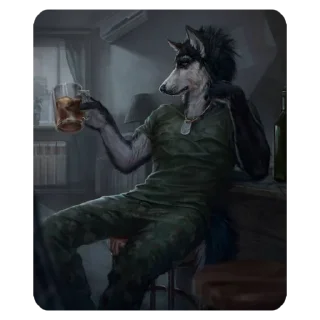 🍺 emoji werewolf @dalelalm Telegram sticker 13 of 30