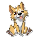 🐶 emoji Duke Corgi Telegram sticker 10 of 69
