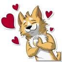 ❤ emoji Duke Corgi Telegram sticker 9 of 69