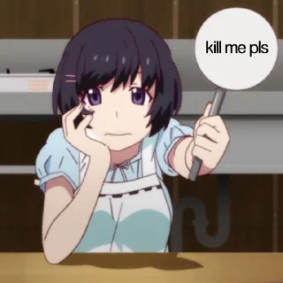 😔 emoji Hanekawa Tsubasa | @KonoVitoDa Telegram sticker 15 of 120