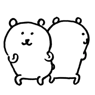 👯 emoji Kakao Joke bear 6 (Feat. Calm & Passion) Telegram sticker 7 of 24