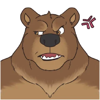 🤨 emoji CJ's Bear Telegram sticker 7 of 10