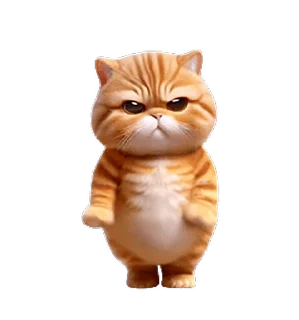 😊 emoji 動感舞星 - 強迫營業 (橘貓) @kal_pc Telegram sticker 3 of 24