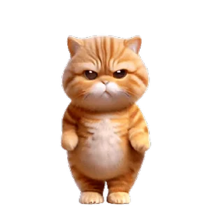 😊 emoji 動感舞星 - 強迫營業 (橘貓) @kal_pc Telegram sticker 16 of 24