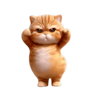 😊 emoji 動感舞星 - 強迫營業 (橘貓) @kal_pc Telegram sticker 1 of 24
