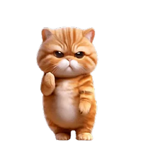 😊 emoji 動感舞星 - 強迫營業 (橘貓) @kal_pc Telegram sticker 9 of 24