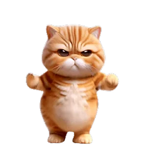 😊 emoji 動感舞星 - 強迫營業 (橘貓) @kal_pc Telegram sticker 19 of 24