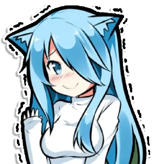 😖 emoji Cat girl Telegram sticker 23 of 45