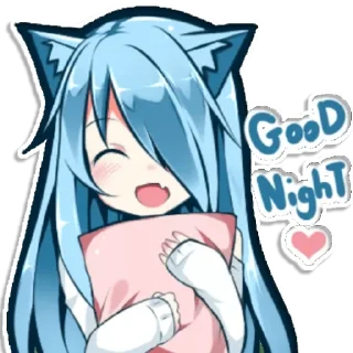 🌑 emoji Cat girl Telegram sticker 16 of 45