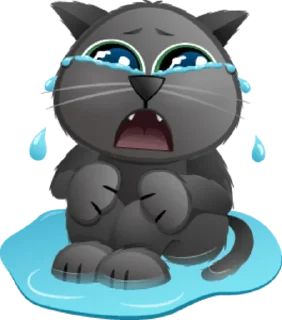 😭 emoji GATO Telegram sticker 8 of 16